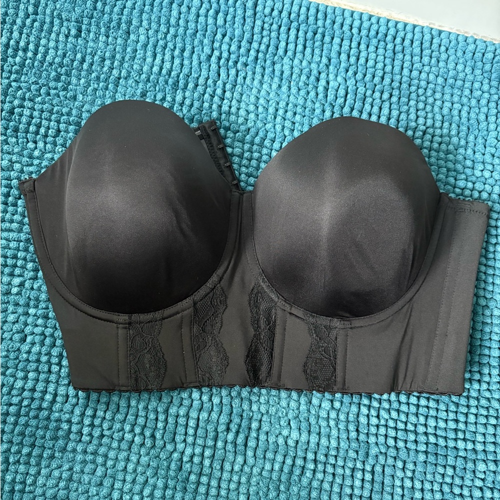 Corset Black Strapless Bra